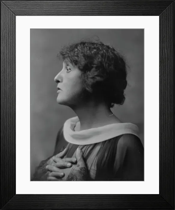 Framed Print : Unidentified woman, portrait photograph, between 1911 and 1942. Creator: Arnold Genthe Framed Print : Unidentified woman, portrait photograph, between 1911 and 1942. Creator: Arnold Genthe