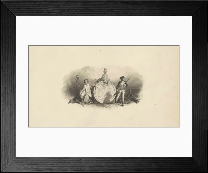 Framed Print : Design for an Emblem of the State of South Carolina, c. 1860. Creator: Christian Schussele Framed Print : Design for an Emblem of the State of South Carolina, c. 1860. Creator: Christian Schussele