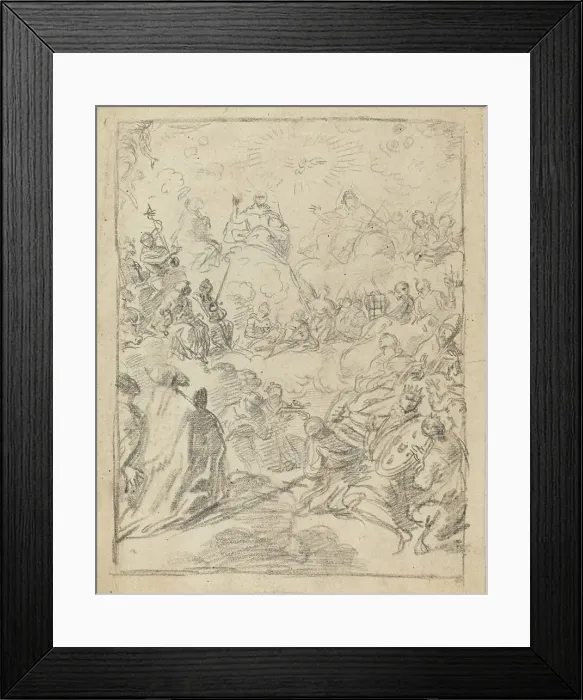 Framed Print : The Triumph of the Trinity (The Gloria). Creator: Francesco Solimena Framed Print : The Triumph of the Trinity (The Gloria). Creator: Francesco Solimena