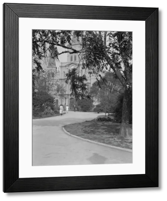 Framed Print : St. Louis Cathedral, New Orleans, between 1920 and 1926. Creator: Arnold Genthe Framed Print : St. Louis Cathedral, New Orleans, between 1920 and 1926. Creator: Arnold Genthe