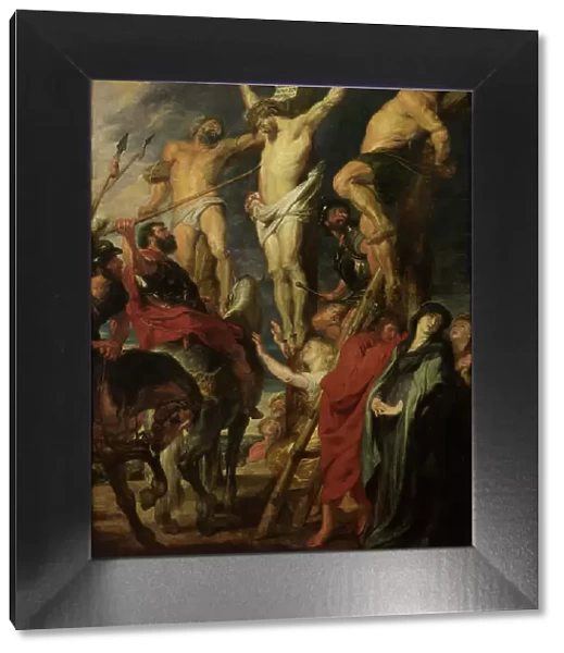 Christ on the Cross. 'Le coup de lance', 1620. Creator: Dyck, Sir Anthony van (1599-1641). Christ on the Cross. 'Le coup de lance', 1620. Creator: Dyck, Sir Anthony van (1599-1641)