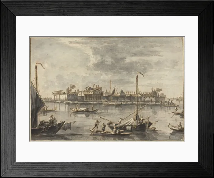 Framed Print : Isola del Lazaretto Nuovo, 1778 / 1779. Creator: Francesco Tironi Framed Print : Isola del Lazaretto Nuovo, 1778 / 1779. Creator: Francesco Tironi