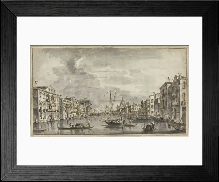 Framed Print : The Grand Canal Looking Toward the Salute and the Dogana, 1770s. Creator: Francesco Tironi Framed Print : The Grand Canal Looking Toward the Salute and the Dogana, 1770s. Creator: Francesco Tironi