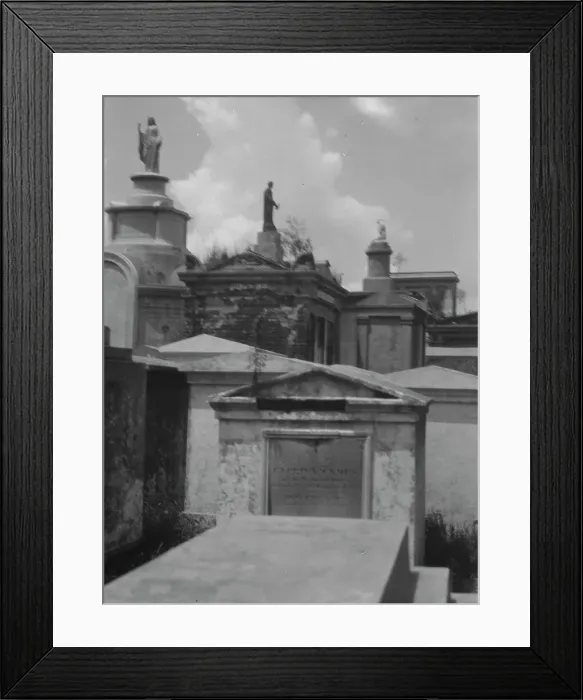 Framed Print : St. Louis Cemetery, New Orleans, between 1920 and 1926. Creator: Arnold Genthe Framed Print : St. Louis Cemetery, New Orleans, between 1920 and 1926. Creator: Arnold Genthe