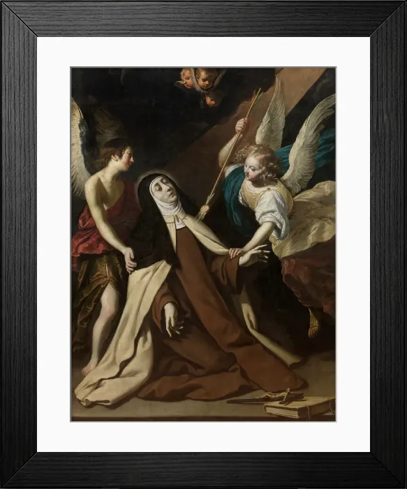 Framed Print : Saint Teresa of Ávila in Ecstasy. Creator: Seghers, Gerard (1591-1651) Framed Print : Saint Teresa of Ávila in Ecstasy. Creator: Seghers, Gerard (1591-1651)