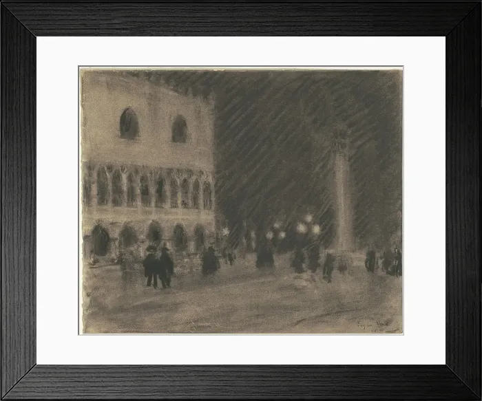 Framed Print : The Piazzetta, Venice, c. 1900-1920. Creator: Eugene Laurent Vail Framed Print : The Piazzetta, Venice, c. 1900-1920. Creator: Eugene Laurent Vail