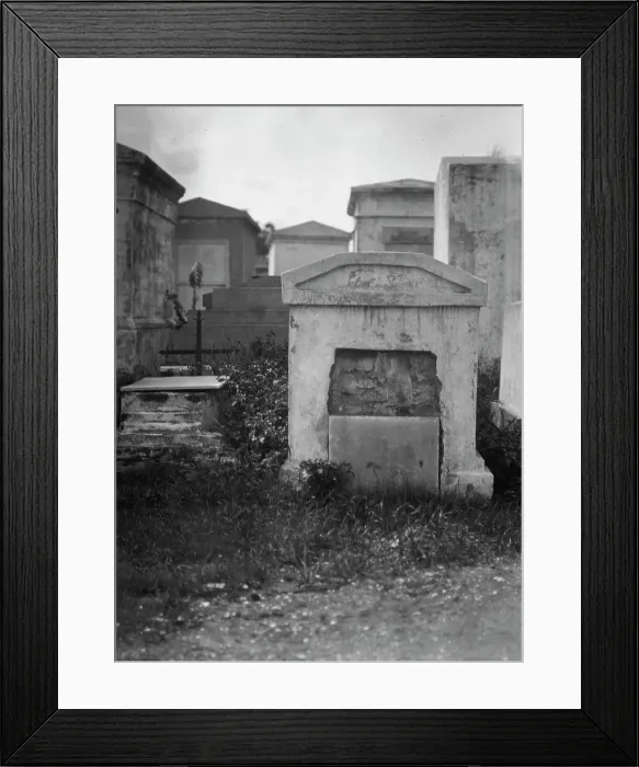 Framed Print : Tombs in St. Louis Cemetery, New Orleans, between 1920 and 1926. Creator: Arnold Genthe Framed Print : Tombs in St. Louis Cemetery, New Orleans, between 1920 and 1926. Creator: Arnold Genthe