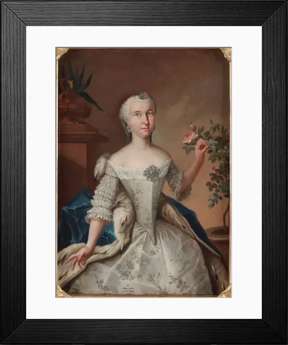 Framed Print : Portrait of Princess Sophia Dorothea of Prussia (1719-1765), Mid of the 18th cen.. Creator: Tischbein, Johann Heinrich, the Elder (1722-1789) Framed Print : Portrait of Princess Sophia Dorothea of Prussia (1719-1765), Mid of the 18th cen.. Creator: Tischbein, Johann Heinrich, the Elder (1722-1789)