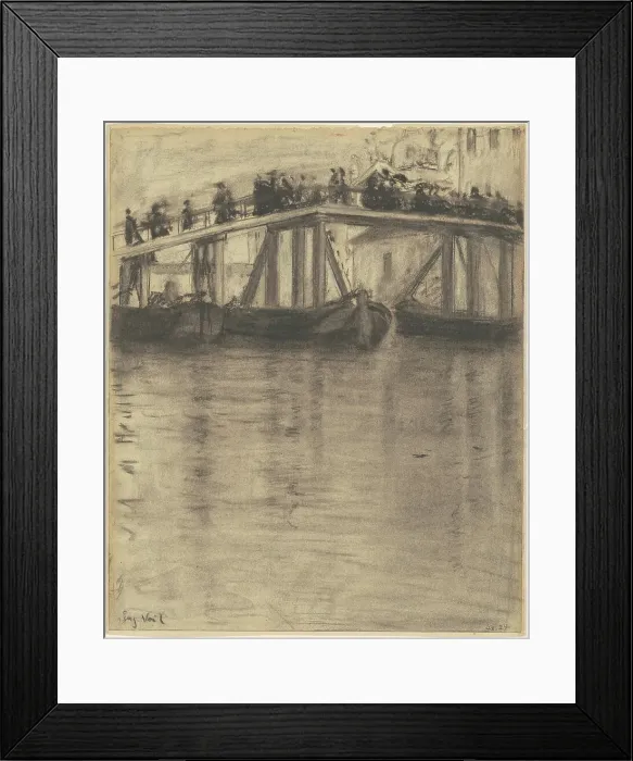Framed Print : Venetian Bridge, c. 1900-1920. Creator: Eugene Laurent Vail Framed Print : Venetian Bridge, c. 1900-1920. Creator: Eugene Laurent Vail