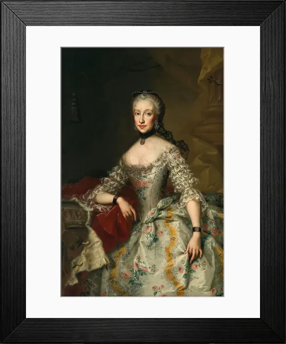 Framed Print : Portrait of Infanta Maria Luisa of Spain (1745-1792), Holy Roman Empress. Creator: Steiner, Johann Nepomuk (1725-1793) Framed Print : Portrait of Infanta Maria Luisa of Spain (1745-1792), Holy Roman Empress. Creator: Steiner, Johann Nepomuk (1725-1793)