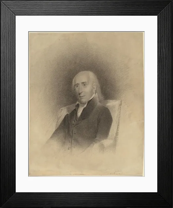 Framed Print : Portrait of a Seated Man, c. 1800. Creator: John Vanderlyn Framed Print : Portrait of a Seated Man, c. 1800. Creator: John Vanderlyn