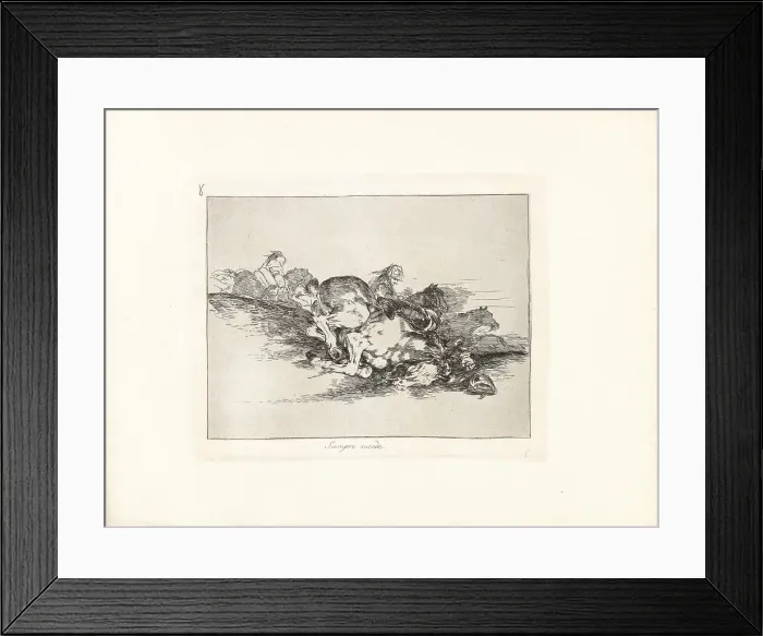 Framed Print : Los Desastres de la Guerra (The Disasters of War), Plate 8: Siempre sucede (This always... 1810s. Creator: Goya, Francisco, de (1746-1828) Framed Print : Los Desastres de la Guerra (The Disasters of War), Plate 8: Siempre sucede (This always... 1810s. Creator: Goya, Francisco, de (1746-1828)