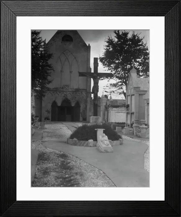 Framed Print : St. Roch Cemetery, New Orleans, between 1920 and 1926. Creator: Arnold Genthe Framed Print : St. Roch Cemetery, New Orleans, between 1920 and 1926. Creator: Arnold Genthe