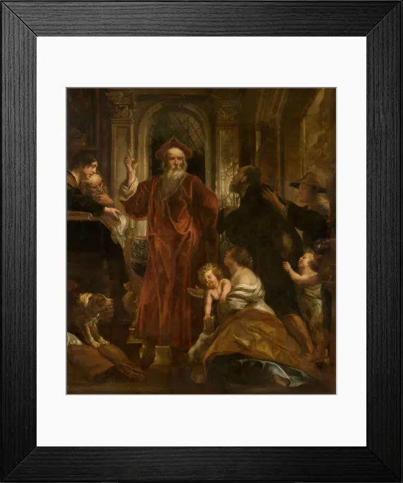 Framed Print : Saint Ivo. Creator: Jordaens, Jacob (1593-1678) Framed Print : Saint Ivo. Creator: Jordaens, Jacob (1593-1678)