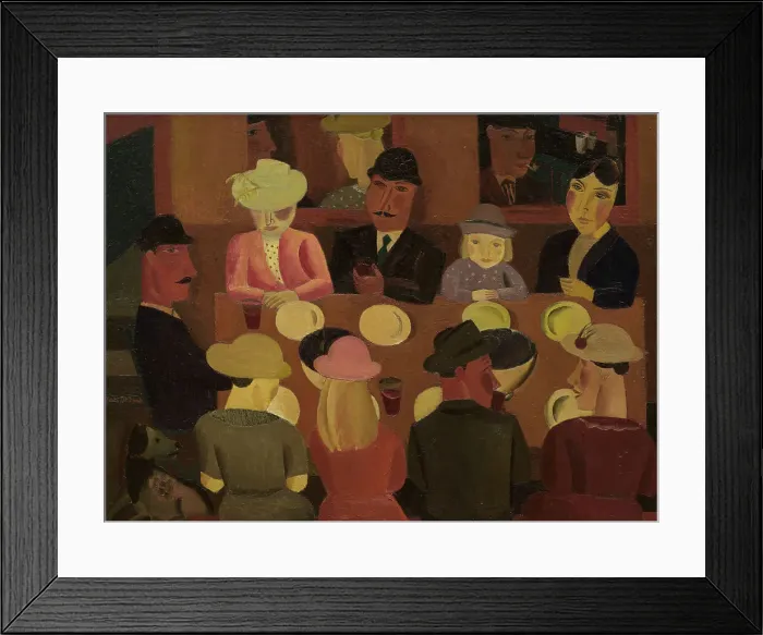 Framed Print : The Mussel Eaters, 1923. Creator: De Smet, Gustave (1877-1943) Framed Print : The Mussel Eaters, 1923. Creator: De Smet, Gustave (1877-1943)