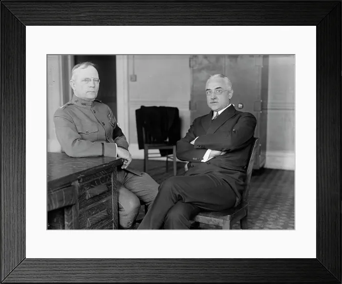 Framed Print : Colonel Palmer Eddy Pierce, U.S.A.; Director of Purchases. Left, with Edward R. Stettinius, 1917. Creator: Harris & Ewing. Colonel Palmer Eddy Pierce, U.S.A.; Director of Purchases. Left, with Edward R. Stettinius, 1917. Creator: Harris & Ewing Framed Print : Colonel Palmer Eddy Pierce, U.S.A.; Director of Purchases. Left, with Edward R. Stettinius, 1917. Creator: Harris & Ewing. Colonel Palmer Eddy Pierce, U.S.A.; Director of Purchases. Left, with Edward R. Stettinius, 1917. Creator: Harris & Ewing