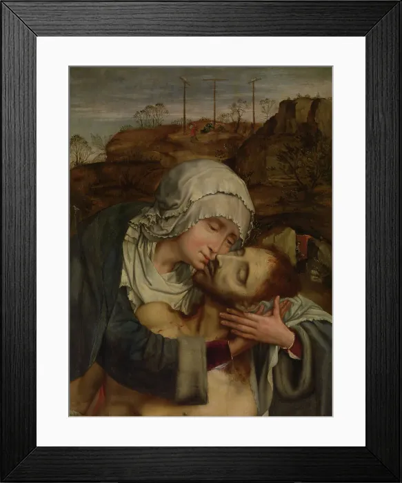 Framed Print : Pietà. Creator: Massys, Quentin (1466-1530) Framed Print : Pietà. Creator: Massys, Quentin (1466-1530)
