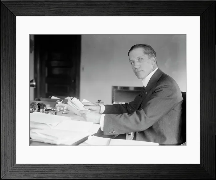 Framed Print : Piez, Charles. V.P. Einer, Fleet Carpn. [sic], 1917. Creator: Harris & Ewing. Piez, Charles. V.P. Einer, Fleet Carpn. [sic], 1917. Creator: Harris & Ewing