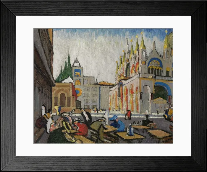 Framed Print : San Marco from the Piazzetta, 1913. Creator: Schmalzigaug, Jules (1882-1917) Framed Print : San Marco from the Piazzetta, 1913. Creator: Schmalzigaug, Jules (1882-1917)