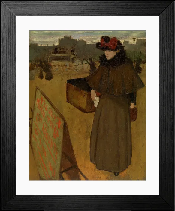Framed Print : Errand Girl. Creator: Evenepoel, Henri Jacques Edouard (1872-1899) Framed Print : Errand Girl. Creator: Evenepoel, Henri Jacques Edouard (1872-1899)