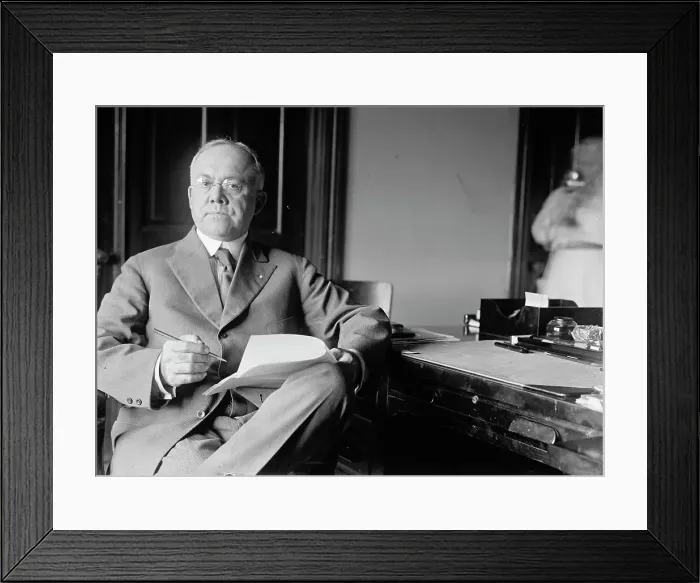 Framed Print : G. Harold Powell, Chief, Perishable Commodities Div. U.S. Food Administration, 1917. Creator: Harris & Ewing. G. Harold Powell, Chief, Perishable Commodities Div. U.S. Food Administration, 1917. Creator: Harris & Ewing