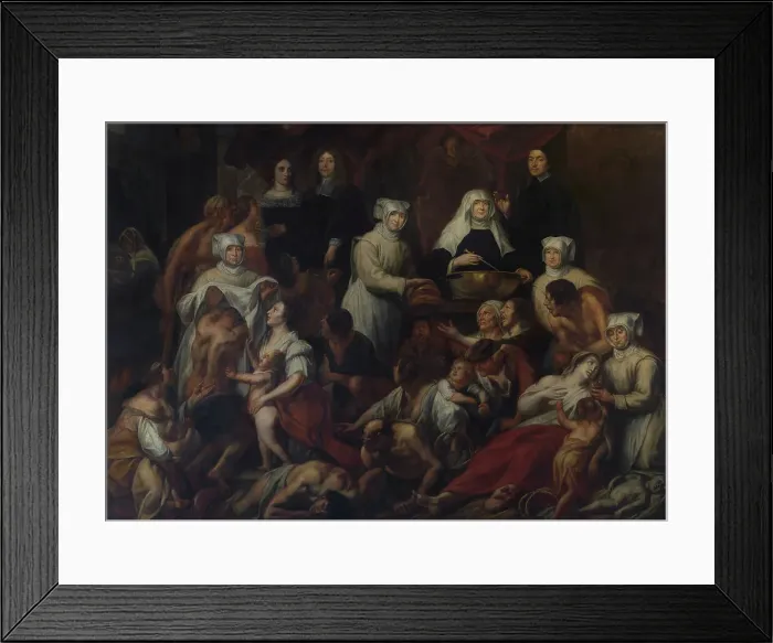 Framed Print : Antwerp Hospital Nuns. Creator: Jordaens, Jacob (1593-1678) Framed Print : Antwerp Hospital Nuns. Creator: Jordaens, Jacob (1593-1678)