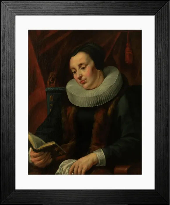 Framed Print : Portrait of a Woman, 1640-1645. Creator: Jordaens, Jacob (1593-1678) Framed Print : Portrait of a Woman, 1640-1645. Creator: Jordaens, Jacob (1593-1678)