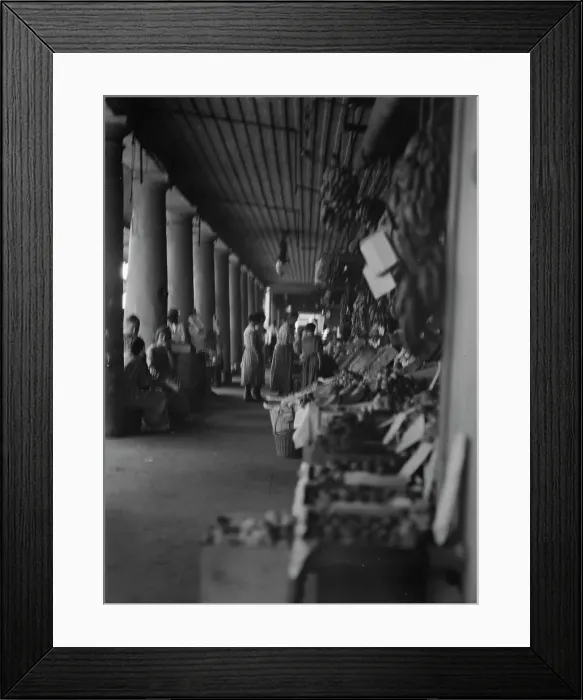 Framed Print : Market scene, New Orleans, between 1920 and 1926. Creator: Arnold Genthe Framed Print : Market scene, New Orleans, between 1920 and 1926. Creator: Arnold Genthe