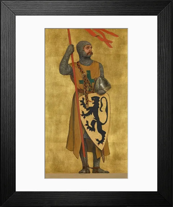 Framed Print : Philip I (1143-1191), Count of Flanders, 1889. Creator: Vriendt, Albrecht de (1843-1900) Framed Print : Philip I (1143-1191), Count of Flanders, 1889. Creator: Vriendt, Albrecht de (1843-1900)