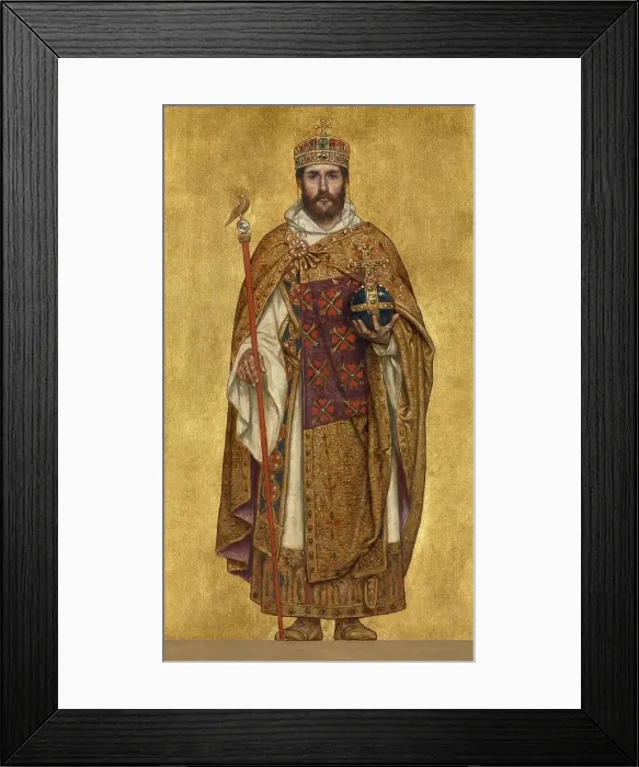 Framed Print : Baldwin III, Count of Flanders, 1889. Creator: Vriendt, Albrecht de (1843-1900) Framed Print : Baldwin III, Count of Flanders, 1889. Creator: Vriendt, Albrecht de (1843-1900)
