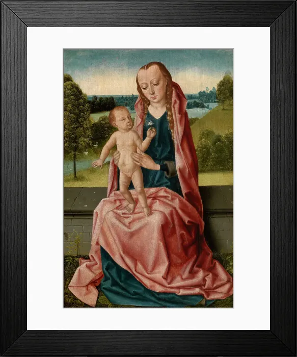 Framed Print : Madonna and Child, Between 1475 and 1500. Creator: Bouts, Dirk (1410 / 20-1475) Framed Print : Madonna and Child, Between 1475 and 1500. Creator: Bouts, Dirk (1410 / 20-1475)