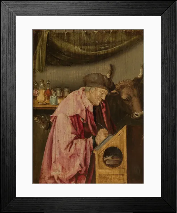 Framed Print : Saint Luke, after 1518. Creator: Leyden, Lucas, van (1489 / 94-1533) Framed Print : Saint Luke, after 1518. Creator: Leyden, Lucas, van (1489 / 94-1533)