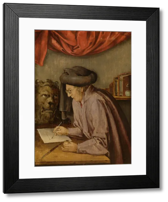 Framed Print : Saint Mark, after 1518. Creator: Leyden, Lucas, van (1489 / 94-1533) Framed Print : Saint Mark, after 1518. Creator: Leyden, Lucas, van (1489 / 94-1533)