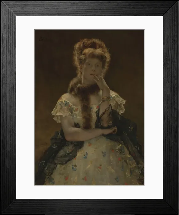 Framed Print : The Parisian Sphinx, 1875-1877. Creator: Stevens, Alfred (1823-1906) Framed Print : The Parisian Sphinx, 1875-1877. Creator: Stevens, Alfred (1823-1906)