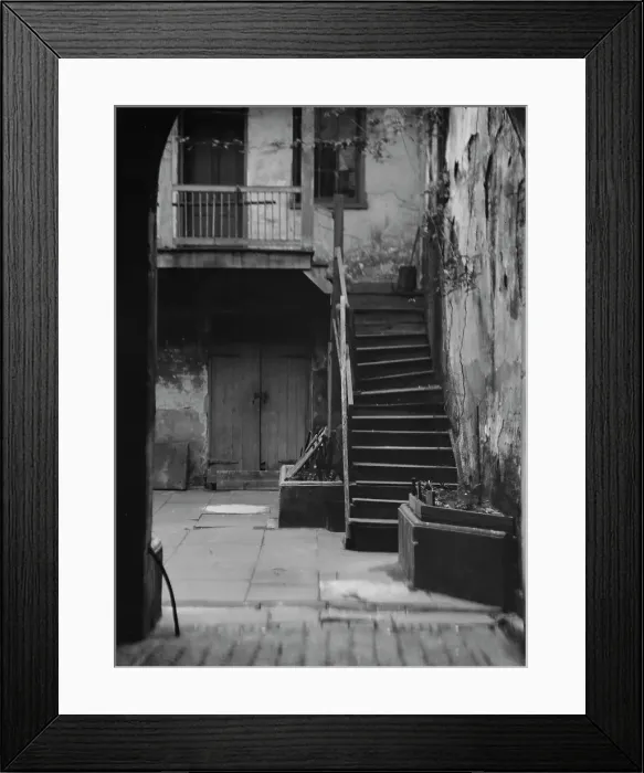 Framed Print : Courtyard, New Orlenas, between 1920 and 1926. Creator: Arnold Genthe Framed Print : Courtyard, New Orlenas, between 1920 and 1926. Creator: Arnold Genthe