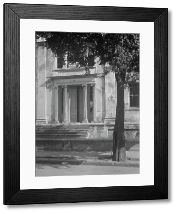 Framed Print : Entrance to an unidentified building, New Orleans or Charleston, South Carolina, c1920-c1926. Creator: Arnold Genthe Framed Print : Entrance to an unidentified building, New Orleans or Charleston, South Carolina, c1920-c1926. Creator: Arnold Genthe