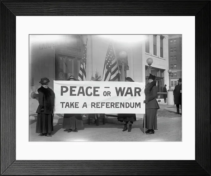 Framed Print : Pacifists, 1917. Creator: Harris & Ewing. Pacifists, 1917. Creator: Harris & Ewing Framed Print : Pacifists, 1917. Creator: Harris & Ewing. Pacifists, 1917. Creator: Harris & Ewing