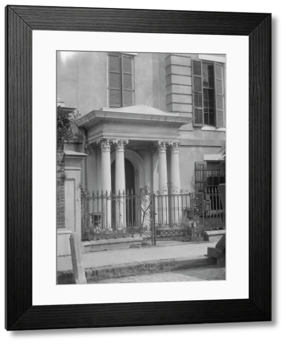 Framed Print : Facade of a multi-story house, New Orleans or Charleston, South Carolina, between 1920 and 1926. Creator: Arnold Genthe Framed Print : Facade of a multi-story house, New Orleans or Charleston, South Carolina, between 1920 and 1926. Creator: Arnold Genthe