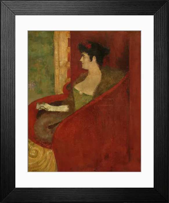 Framed Print : The Theatre Box, 1896. Creator: Evenepoel, Henri Jacques Edouard (1872-1899) Framed Print : The Theatre Box, 1896. Creator: Evenepoel, Henri Jacques Edouard (1872-1899)