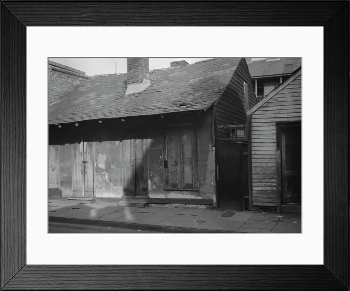 Framed Print : Houses in the French Quarter, New Orleans, between 1920 and 1926. Creator: Arnold Genthe Framed Print : Houses in the French Quarter, New Orleans, between 1920 and 1926. Creator: Arnold Genthe