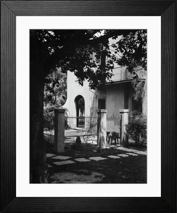 Framed Print : Two-story house, New Orleans or Charleston, South Carolina, between 1920 and 1926. Creator: Arnold Genthe Framed Print : Two-story house, New Orleans or Charleston, South Carolina, between 1920 and 1926. Creator: Arnold Genthe