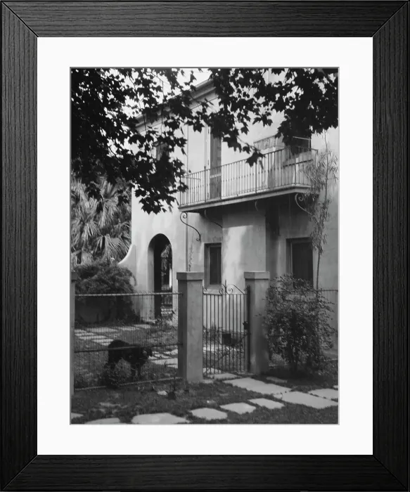 Framed Print : Two-story house, New Orleans or Charleston, South Carolina, between 1920 and 1926. Creator: Arnold Genthe Framed Print : Two-story house, New Orleans or Charleston, South Carolina, between 1920 and 1926. Creator: Arnold Genthe