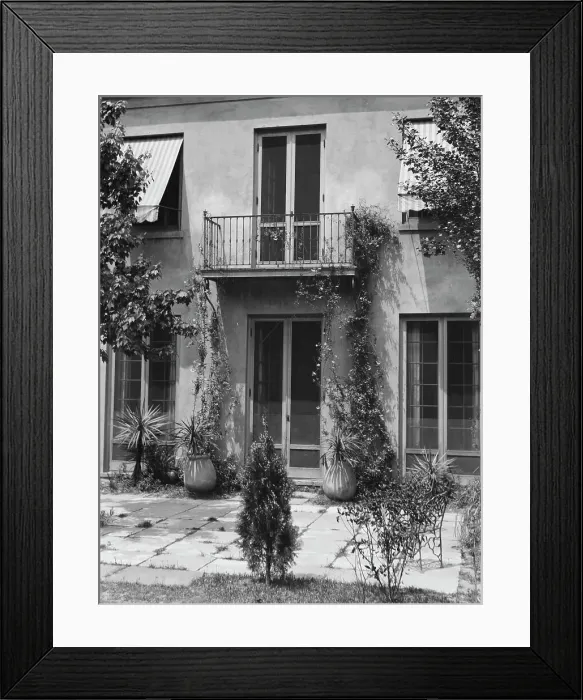 Framed Print : Two-story house, New Orleans or Charleston, South Carolina, between 1920 and 1926. Creator: Arnold Genthe Framed Print : Two-story house, New Orleans or Charleston, South Carolina, between 1920 and 1926. Creator: Arnold Genthe