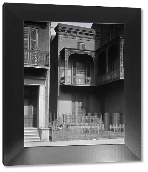 Two-story houses, New Orleans or Charleston, South Carolina, between 1920 and 1926. Creator: Arnold Genthe