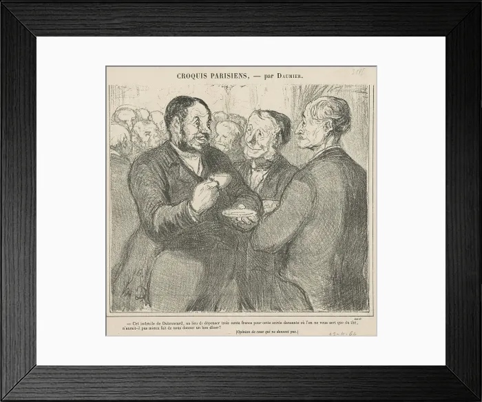 Framed Print : Cet imbécile de dubrancart... 19th century. Creator: Honore Daumier Framed Print : Cet imbécile de dubrancart... 19th century. Creator: Honore Daumier