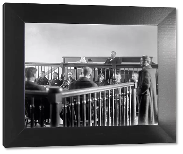 Feud - Scenes in Virginia Mountain Town at Trial After Feud, 1912. Creator: Harris & Ewing. Feud - Scenes in Virginia Mountain Town at Trial After Feud, 1912. Creator: Harris & Ewing