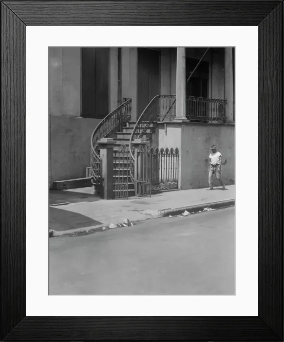 Framed Print : General Beauregard's house, 1113 Chartres Street, New Orleans, between 1920 and 1926. Creator: Arnold Genthe Framed Print : General Beauregard's house, 1113 Chartres Street, New Orleans, between 1920 and 1926. Creator: Arnold Genthe