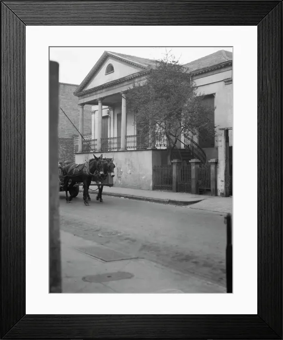 Framed Print : General Beauregard's house, 1113 Chartres Street, New Orleans, between 1920 and 1926. Creator: Arnold Genthe Framed Print : General Beauregard's house, 1113 Chartres Street, New Orleans, between 1920 and 1926. Creator: Arnold Genthe