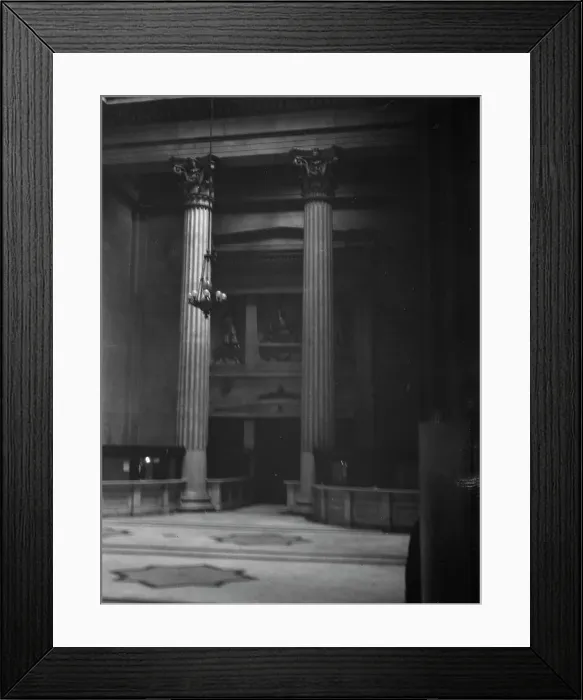 Framed Print : Marble hall of the Custom House, New Orleans, between 1920 and 1926. Creator: Arnold Genthe Framed Print : Marble hall of the Custom House, New Orleans, between 1920 and 1926. Creator: Arnold Genthe
