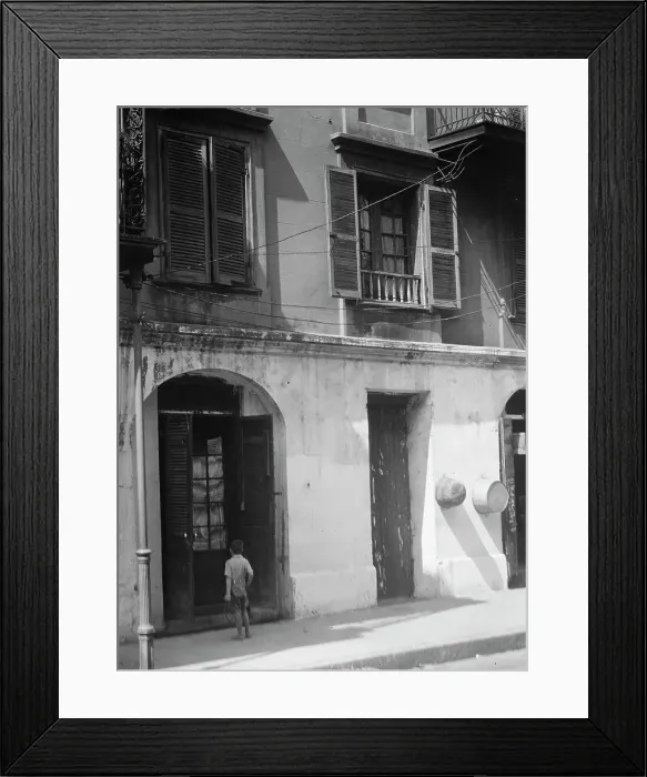 Framed Print : Pedesclaux-Lemonnier House, 640 Royal Street, New Orleans, between 1920 and 1926. Creator: Arnold Genthe Framed Print : Pedesclaux-Lemonnier House, 640 Royal Street, New Orleans, between 1920 and 1926. Creator: Arnold Genthe